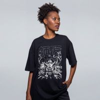 CAMISETA OVERSIZED PRETA - MESTRE NINJA FRENTE