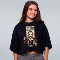 CROPPED OVERSIZED PRETO - ANARCO-ARISTOCRATA