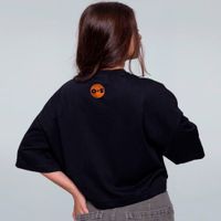 CROPPED OVERSIZED PRETO - ANARCO-ARISTOCRATA