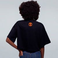 CROPPED OVERSIZED PRETO - OTAKU TEM QUE ACABAR