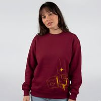 MOLETOM BÁSICO VINHO - RENASCIMENTO