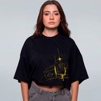 CROPPED OVERSIZED PRETO - RENASCIMENTO