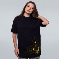 CAMISETA OVERSIZED PRETA - RENASCIMENTO
