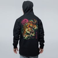 MOLETOM OVERSIZED PRETO - TOKYO TIGER