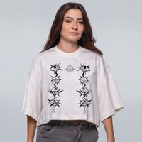 CROPPED OVERSIZED OFF WHITE - QUEBRADO