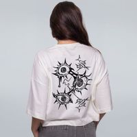 CROPPED OVERSIZED OFF WHITE - QUEBRADO