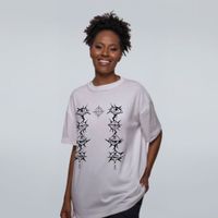 CAMISETA OVERSIZED OFF WHITE - QUEBRADO