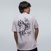 CAMISETA OVERSIZED OFF WHITE - QUEBRADO
