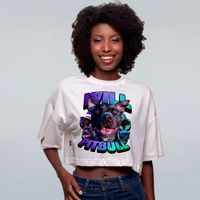 CROPPED OVERSIZED OFF WHITE - EU SOU O WILL