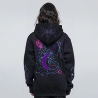 MOLETOM PRETO - NEON DRAGON