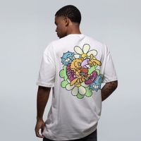 CAMISETA OVERSIZED OFF WHITE - FLORES E MAMONAS
