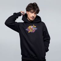 MOLETOM PRETO - FLORES E MAMONAS