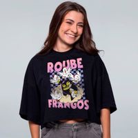 CROPPED OVERSIZED PRETO - ROUBE FRANGOS