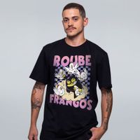 CAMISETA PRETA - ROUBE FRANGOS