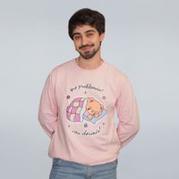 MOLETOM BÁSICO ROSA - QUE PROBLEMÃO