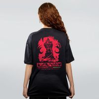 CAMISETA OVERSIZED PRETA - OUT OF MANA