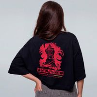 CROPPED OVERSIZED PRETO - OUT OF MANA