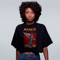 CROPPED OVERSIZED PRETO - MANGA VERDE