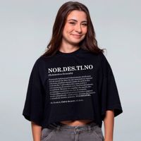 CROPPED OVERSIZED PRETO - NORDESTINO