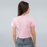 CROPPED ROSA - A VIDA É MELHOR COM BEIJINHOS