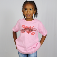 CAMISETA ROSA - BEIJINHOS