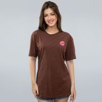 CAMISETA MARROM - MAKEUP