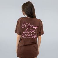 CAMISETA MARROM - MAKEUP