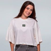 CROPPED OVERSIZED OFF WHITE - VERSÃO BRASILEIRA