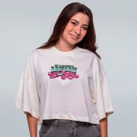 CROPPED OVERSIZED OFF WHITE - ALQUIMISTA HEHE