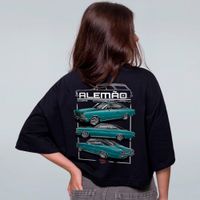 CROPPED OVERSIZED PRETO - OPALA DANUBIO