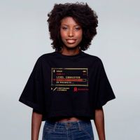 CROPPED OVERSIZED PRETO - LEVEL EXHAUSTED