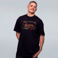 CAMISETA OVERSIZED PRETA - LEVEL EXHAUSTED