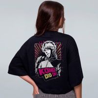 CROPPED OVERSIZED PRETO - KONO DID