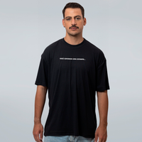 CAMISETA OVERSIZED PRETA - KONO DID