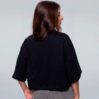 CROPPED OVERSIZED PRETO - DRAKI