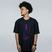CAMISETA OVERSIZED PRETA - FALLEN