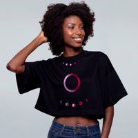 CROPPED OVERSIZED PRETO - LOHI-VE