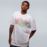 CAMISETA OVERSIZED OFF WHITE - TWO HEARTS