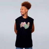 REGATA OVERSIZED PRETA - TWO HEARTS