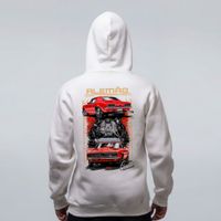 MOLETOM OFF WHITE - CAMARO VERMELHO