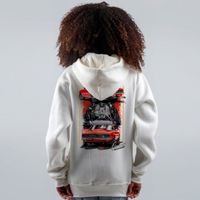 MOLETOM OFF WHITE - CAMARO VERMELHO