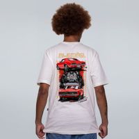 CAMISETA OFF WHITE - CAMARO VERMELHO