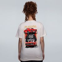 CAMISETA OFF WHITE - CAMARO VERMELHO