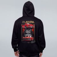MOLETOM PRETO - CAMARO VERMELHO