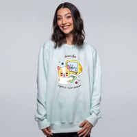 MOLETOM BÁSICO VERDE CLARO - DESCULPE AGORA NÃO POSSO