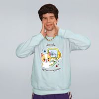 MOLETOM BÁSICO VERDE CLARO - DESCULPE AGORA NÃO POSSO