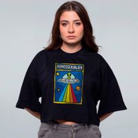 CROPPED OVERSIZED PRETO - HOMOSSEXUALIEN