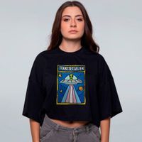 CROPPED OVERSIZED PRETO - TRANSSEXUALIEN