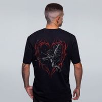 CAMISETA PRETA - CURSED BY CUPID