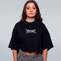 CROPPED OVERSIZED PRETO - ESPINHEIRO